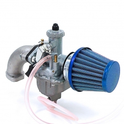 Kit carburatore Mikuni VM22 - Filtro aria Blu