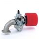 Pack carburatore MOLK 26 - filtro dell'aria in Schiuma rosso