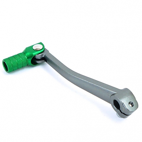 Pedale cambio alluminio forgiato - Titanio / Verde