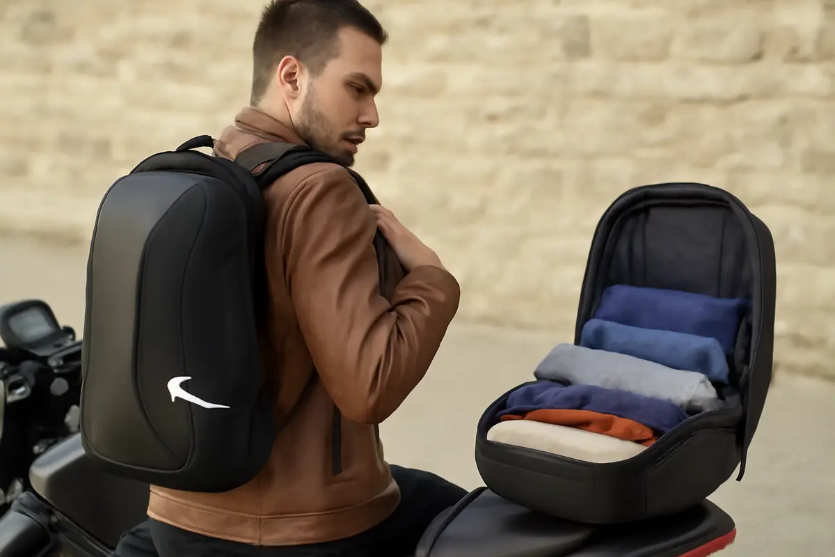 Zaini da moto ergonomici: come evitarti mal di schiena e viaggi disordinati