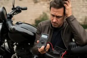Tensione della batteria moto a riposo: il valore che indica se è ora di cambiarla senza restare a piedi