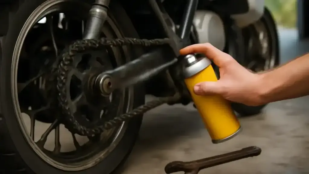 Catena della moto dopo un’uscita sotto la pioggia: cosa osservare prima di pensare alla lubrificazione